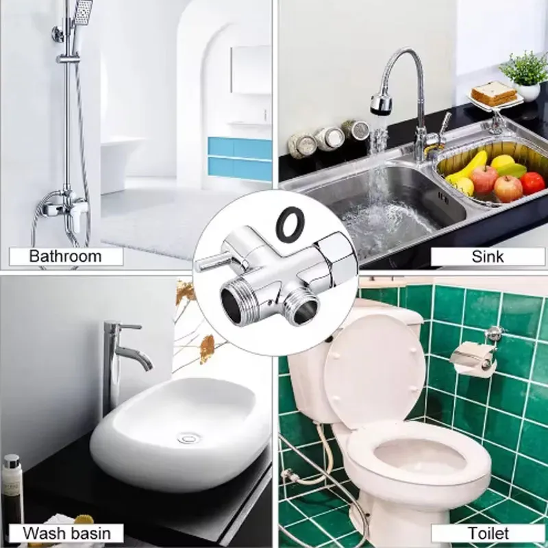 Pulvérisateur de bidet portable avec support, fonction autonettoyante, vanne 3 voies, flexible et pommeau de douche 6
