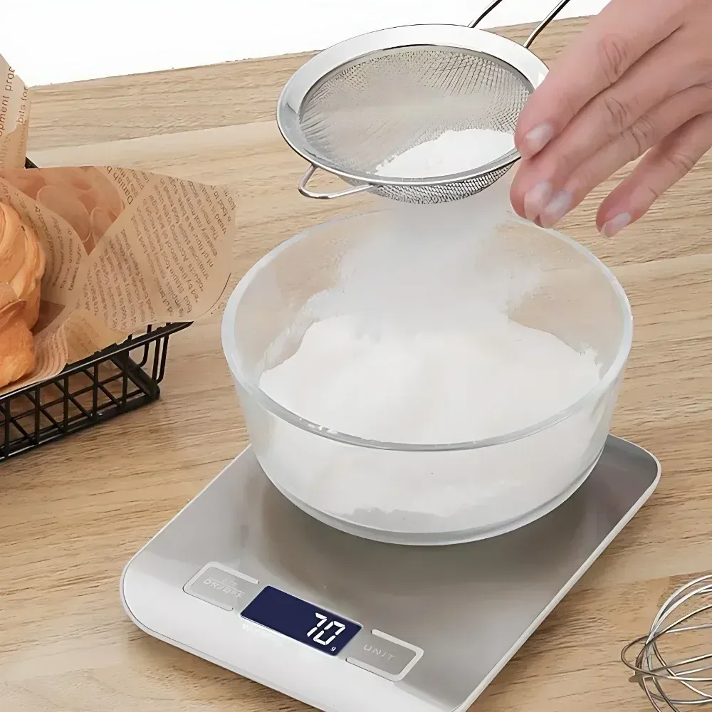 Balance de cuisine numérique, finition raffinée