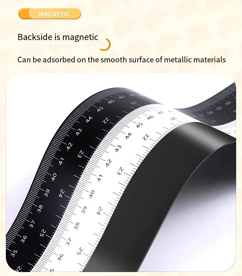 Fixation magnétique de la règle