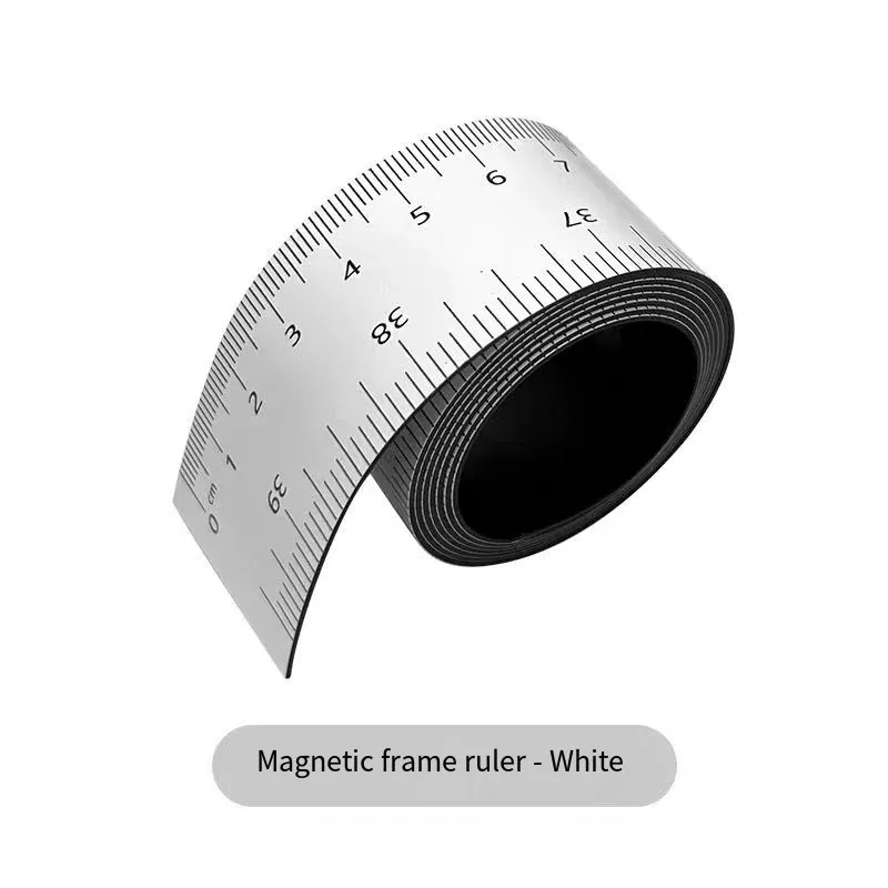 Règle magnétique flexible de 100 cm (39,37 pouces) à graduations en pouces et centimètres, pour tours et ateliers 7