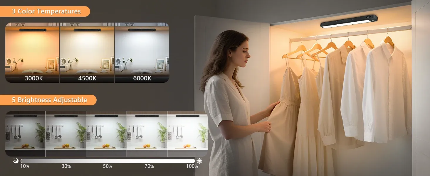Éclairage d'armoire WILLED en situation