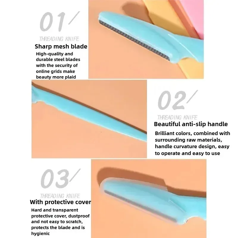 Détail du rasoir facial pour femme