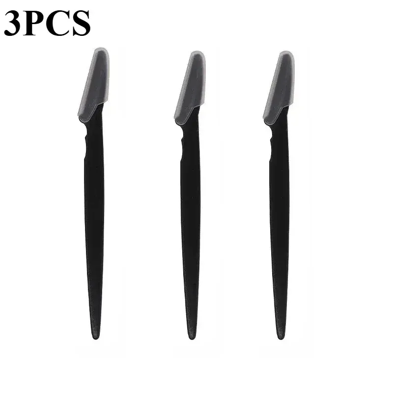 Rasoir à sourcils et rasoir facial pour femmes, outil de dermaplaning exfoliant polyvalent avec capuchon de précision 15
