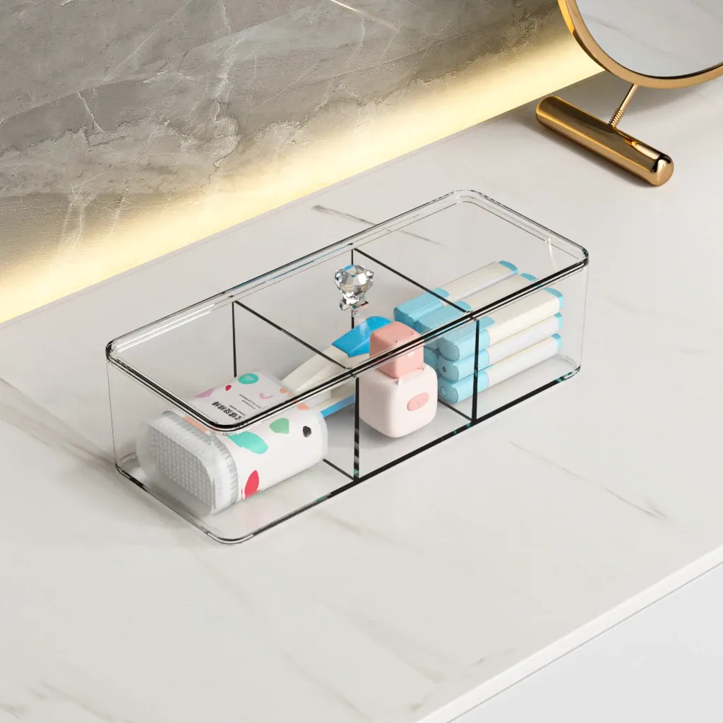 Organisateur de maquillage pour tiroir, organisateur pour coiffeuse, comptoir, salle de bain, cuisine et armoires, boîtes de rangement 7
