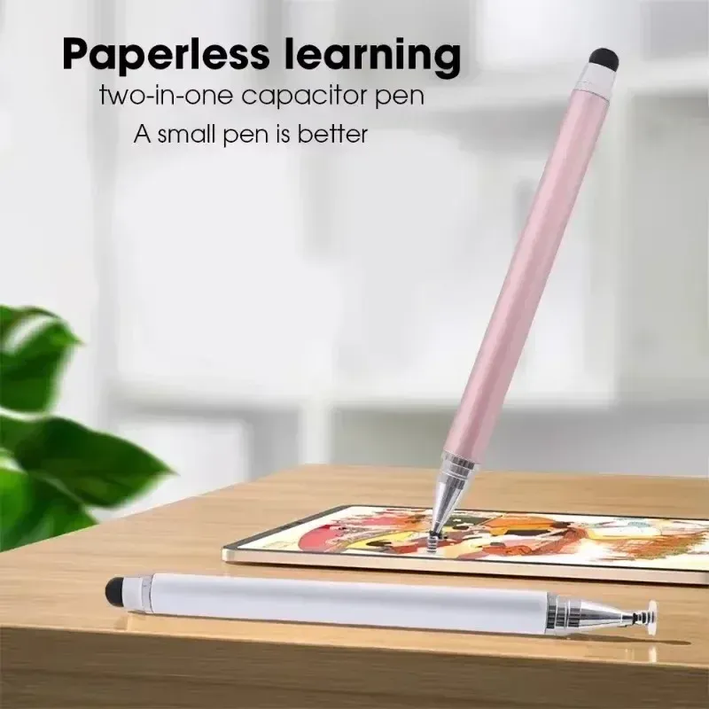 Stylet capacitif universel 2 en 1 pour tablette et smartphone, lot de 3, compatible iPhone, Android et tous écrans tactiles capacitifs 2