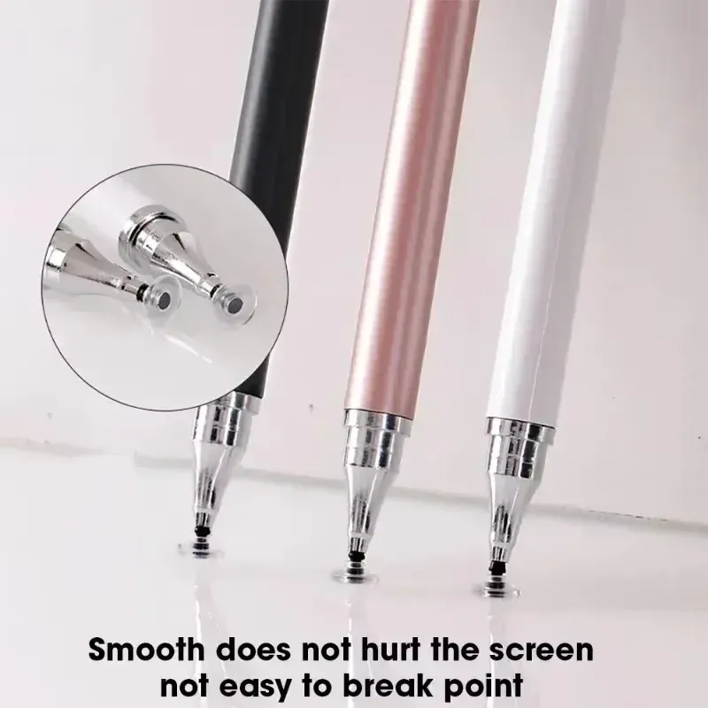 Stylet capacitif universel 2 en 1 pour tablette et smartphone, lot de 3, compatible iPhone, Android et tous écrans tactiles capacitifs 4