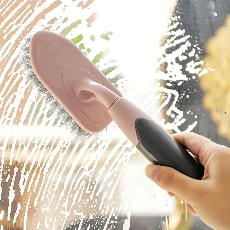 Brosse multifonction à poils rigides pour joints de sol et carrelage de salle de bain 3