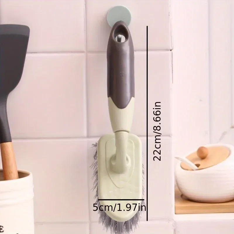 Brosse multifonction à poils rigides pour joints de sol et carrelage de salle de bain 2