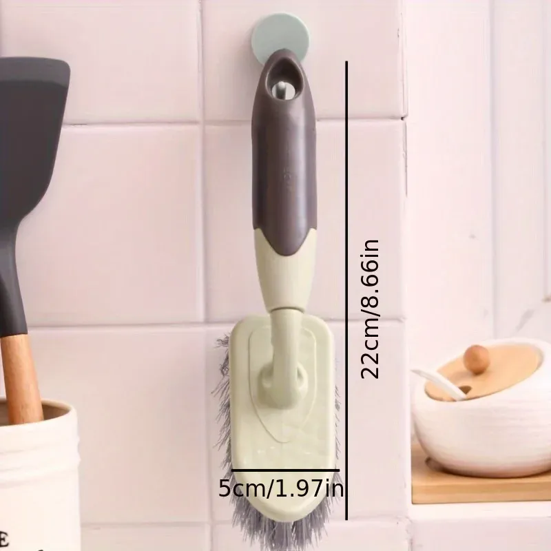 Détail des poils rigides de la brosse de nettoyage