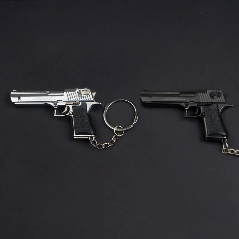Porte-clés pistolet miniature Desert Eagle en alliage métallique, échelle 1:4 2