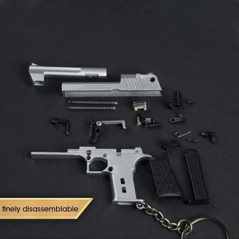 Porte-clés pistolet Desert Eagle miniature, détails de la crosse