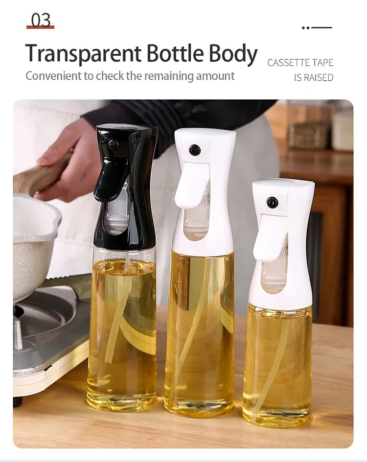 Vaporisateur d'huile en plastique alimentaire