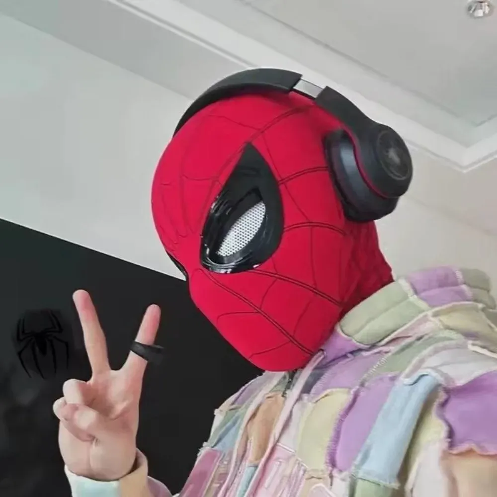 Masque de tête cosplay à yeux mobiles 1:1, accessoire de costume pour Halloween - Image 1