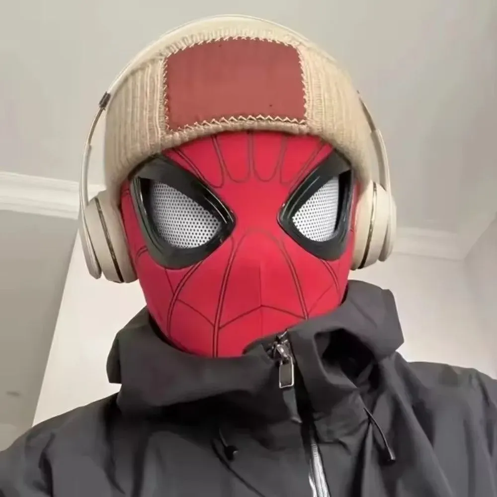 Masque de tête cosplay à yeux mobiles 1:1, accessoire de costume pour Halloween 3
