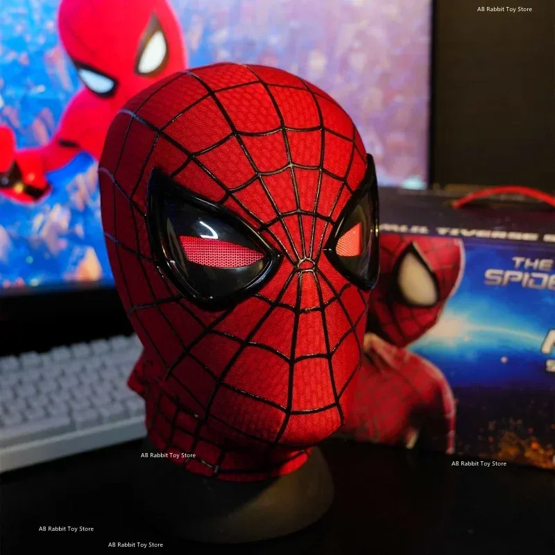Masque Spider-Man à yeux mobiles, finitions