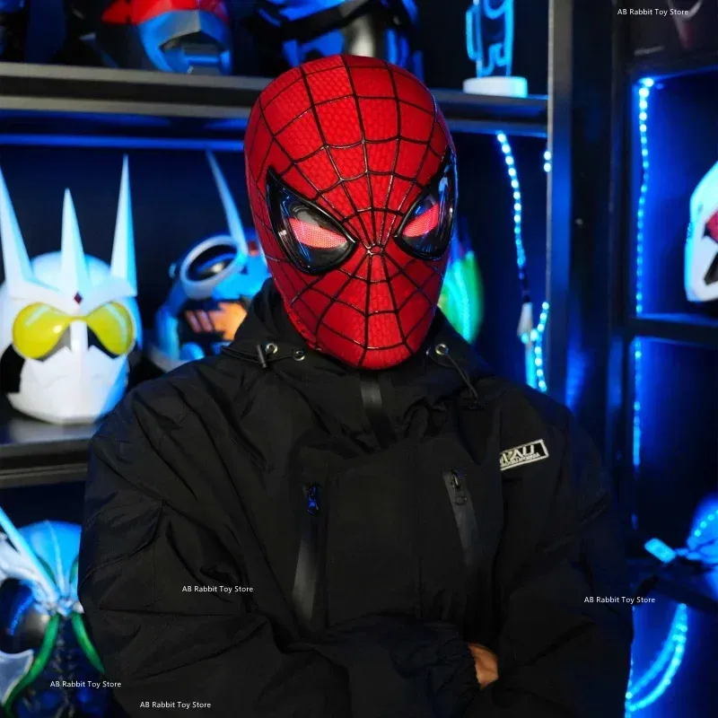 Masque Spider-Man à yeux mobiles, style cosplay