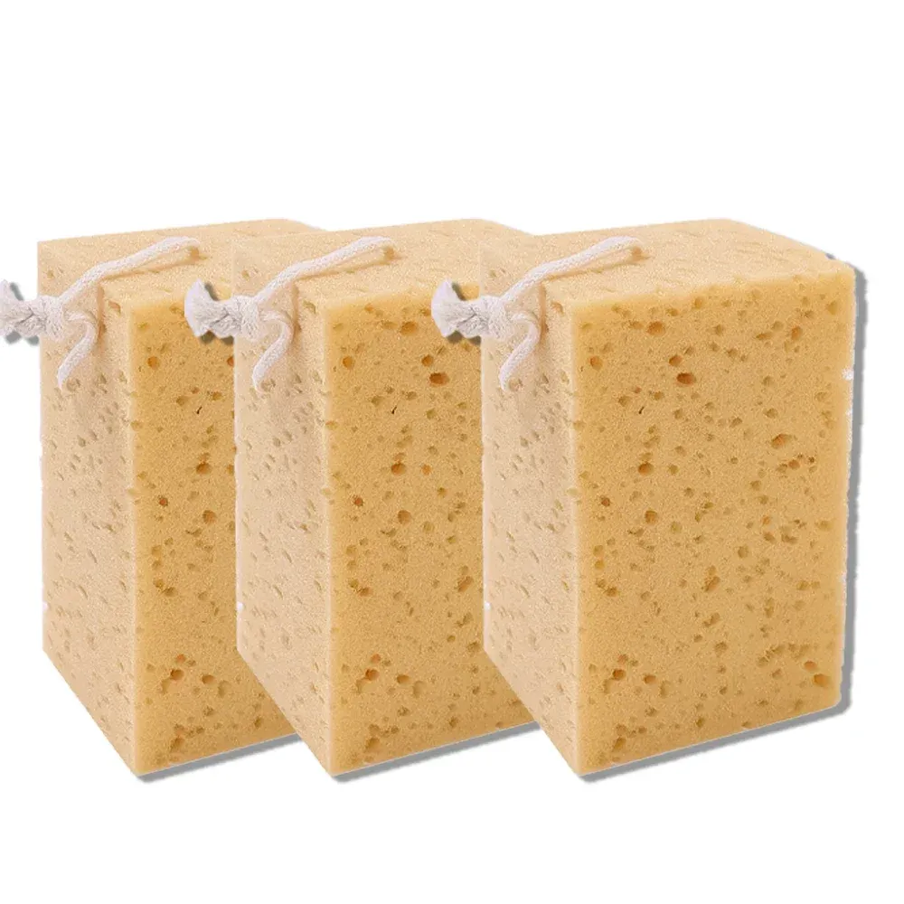 Éponge de lavage pour voiture en nid d'abeille grand format avec brosse dépoussiérante pour le détailing automobile 9