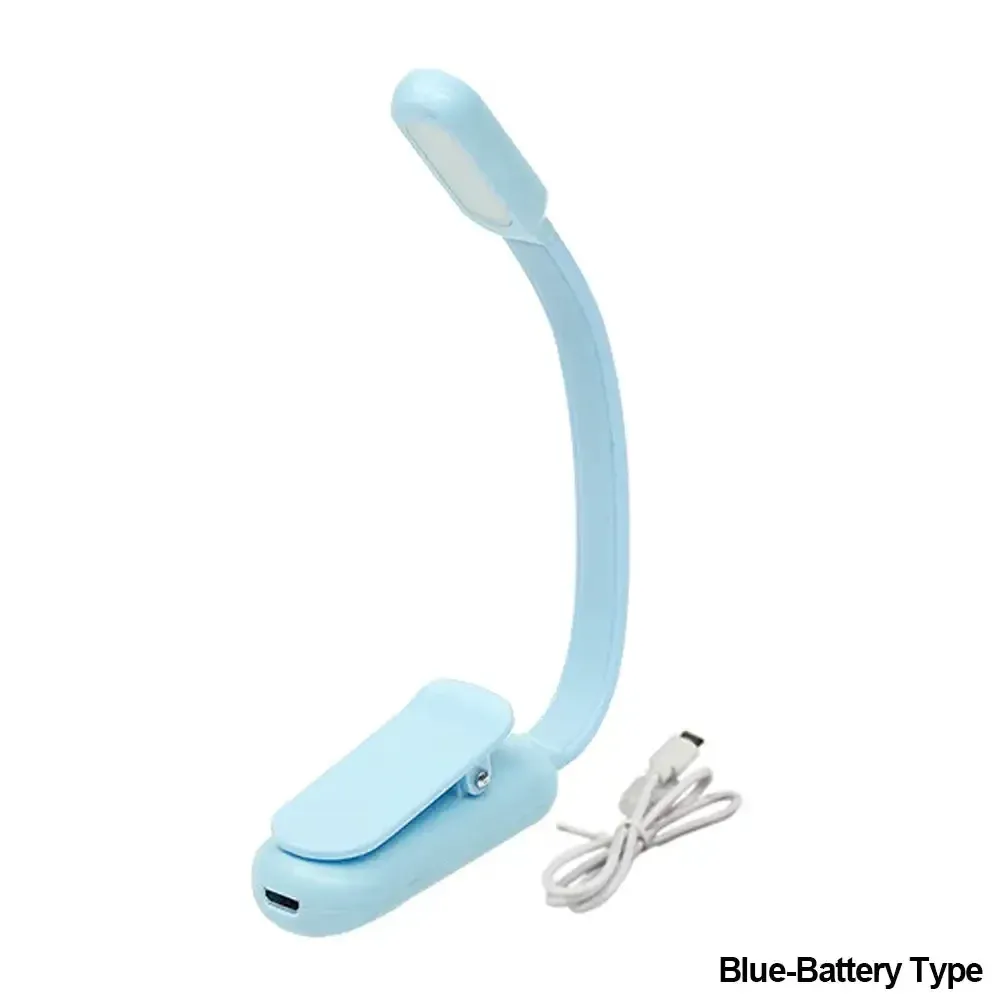 Lampe de lecture LED USB mini à pince, rechargeable, 3 couleurs de lumière et luminosité réglable, idéale pour la lecture nocturne, l'étude et les voyages 9