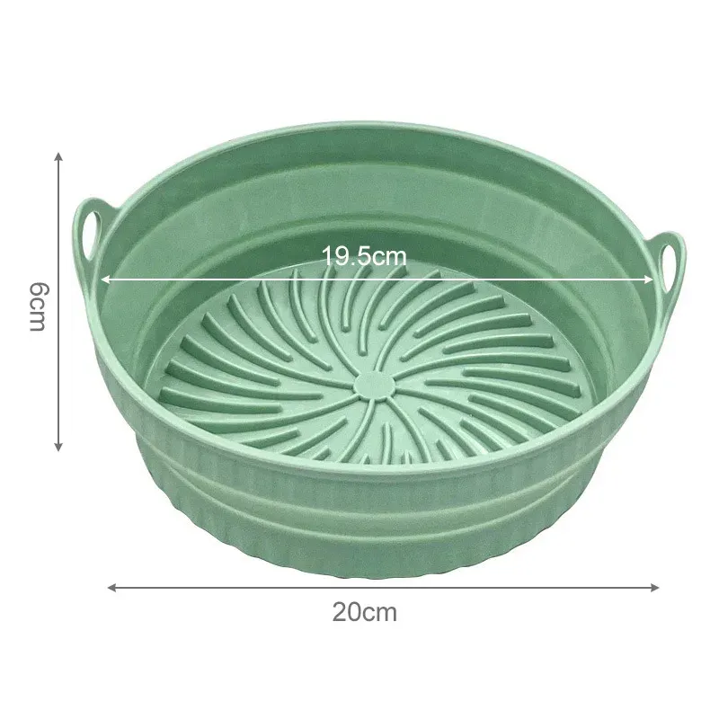 Doublure en silicone pliable pour friteuse à air Bakewa, réutilisable, sans danger pour les aliments et antiadhésive 10