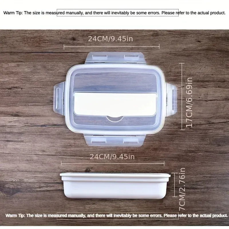 Boîte bento durable et facile à nettoyer pour étudiants et employés de bureau, boîte à déjeuner en acier inoxydable étanche à 3 compartiments 6