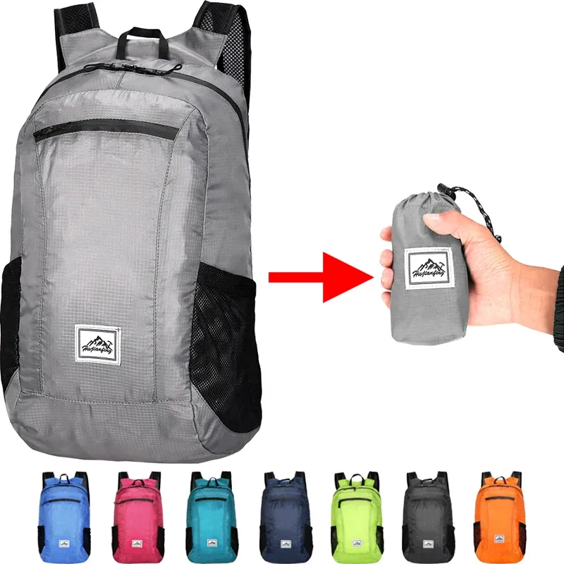 Sac à dos pliable portable de 18 L, ultraléger, pour l'alpinisme, l'escalade, le cyclisme, les voyages et la randonnée en plein air - Image 1