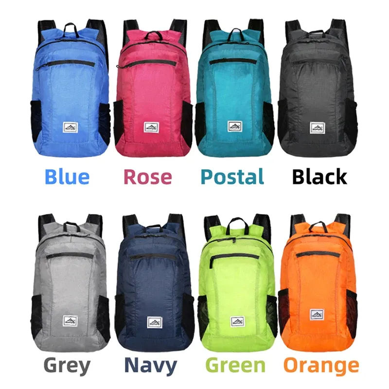 Sac à dos pliable portable de 18 L, ultraléger, pour l'alpinisme, l'escalade, le cyclisme, les voyages et la randonnée en plein air 5