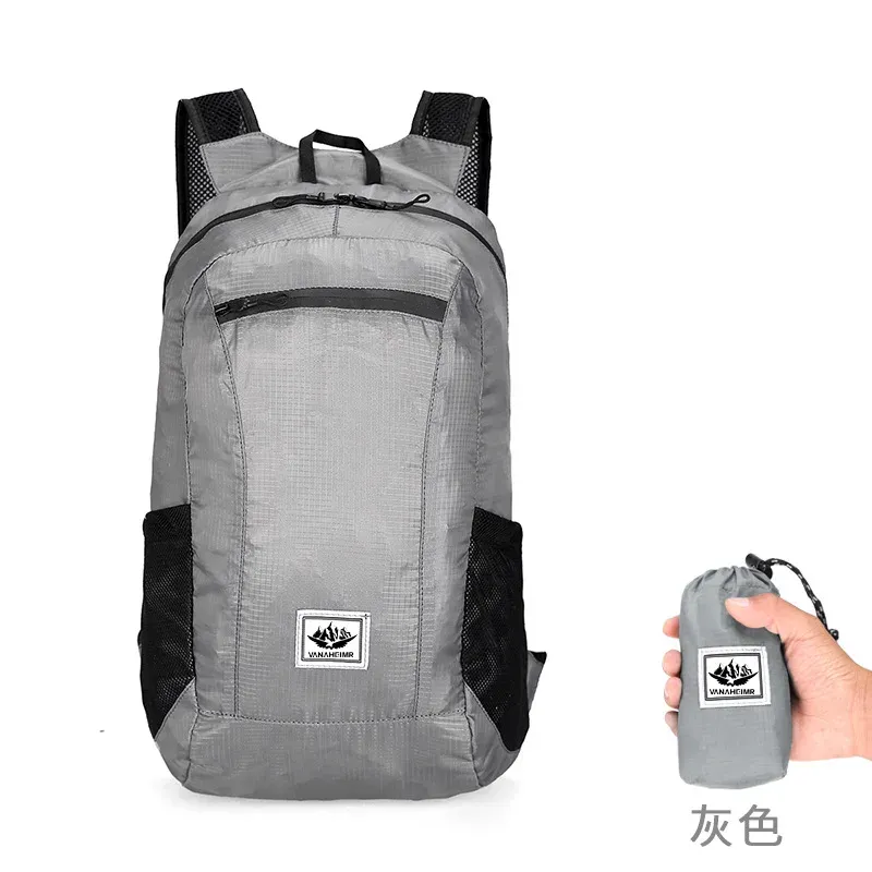 Sac à dos pliable portable de 18 L, ultraléger, pour l'alpinisme, l'escalade, le cyclisme, les voyages et la randonnée en plein air 8