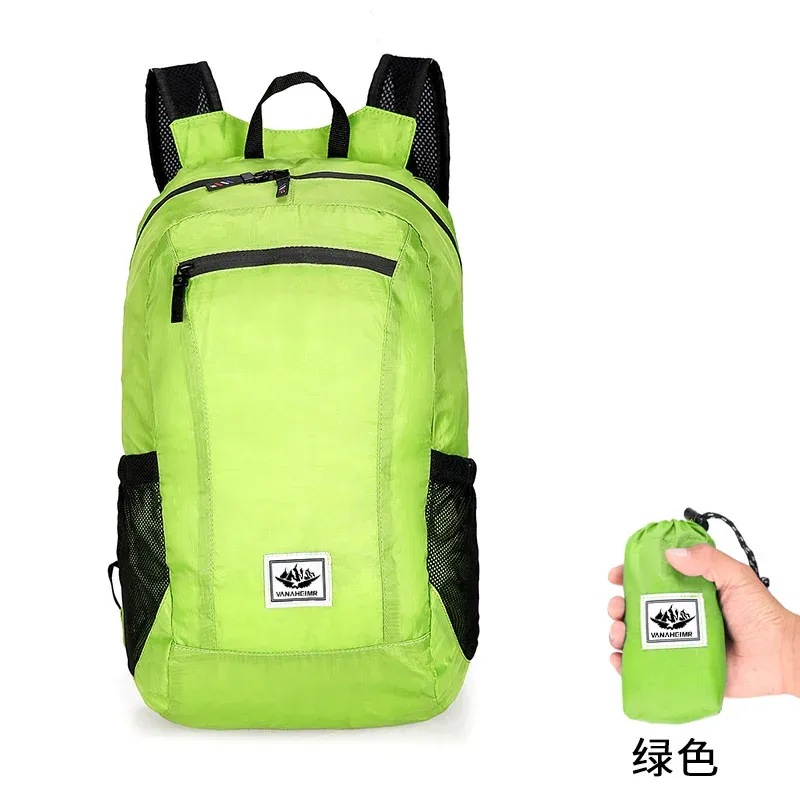 Sac à dos pliable portable de 18 L, ultraléger, pour l'alpinisme, l'escalade, le cyclisme, les voyages et la randonnée en plein air 7