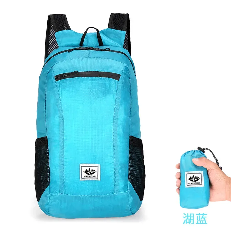 Sac à dos pliable portable de 18 L, ultraléger, pour l'alpinisme, l'escalade, le cyclisme, les voyages et la randonnée en plein air 9