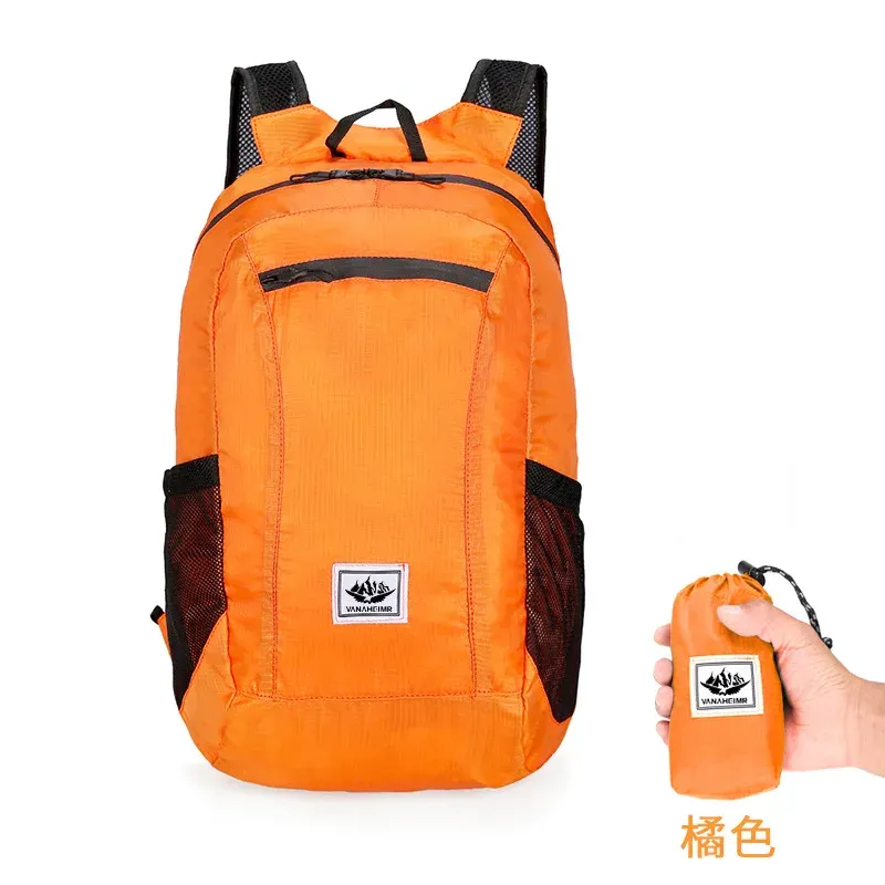 Sac à dos pliable portable de 18 L, ultraléger, pour l'alpinisme, l'escalade, le cyclisme, les voyages et la randonnée en plein air 11