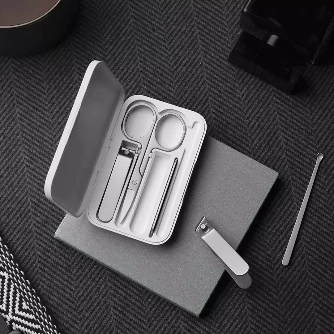 Ensemble de coupe-ongles Xiaomi Mijia en acier inoxydable 5 en 1, pour pédicure et soins des ongles 3