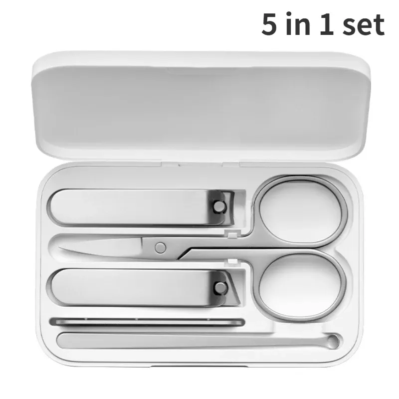 Ensemble de coupe-ongles Xiaomi Mijia en acier inoxydable 5 en 1, pour pédicure et soins des ongles 7