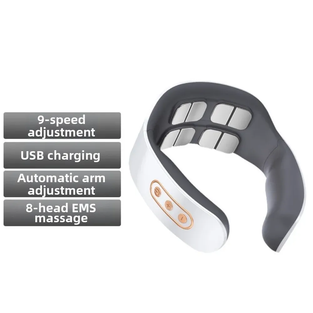 Masseur cervical intelligent à 8 têtes avec compresse chaude, ergonomique et portable pour un usage à domicile 7