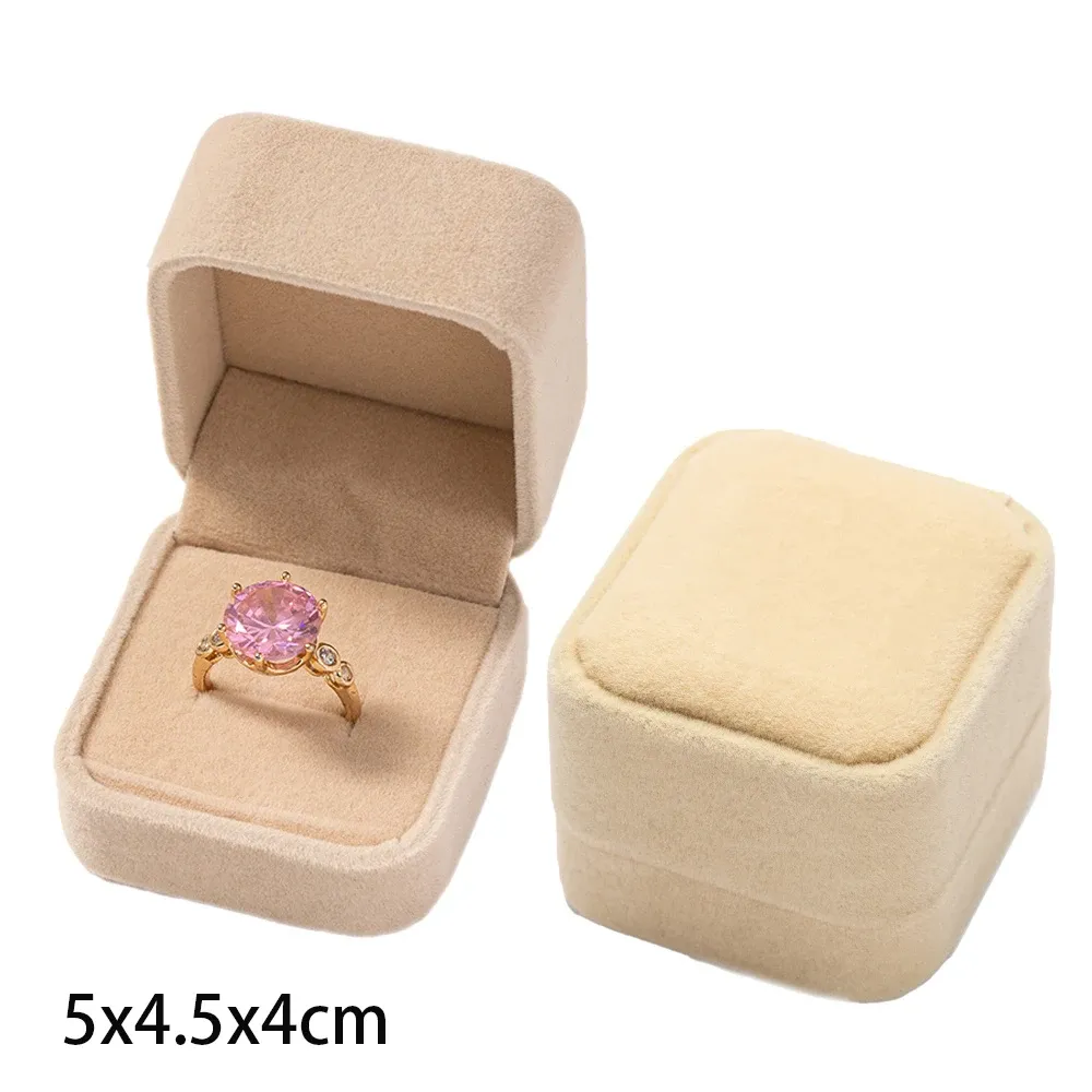 Écrin carré en velours pour boucles d'oreilles et bagues, organisateur de bijoux 30