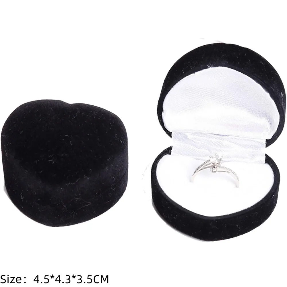 Écrin carré en velours pour boucles d'oreilles et bagues, organisateur de bijoux 24