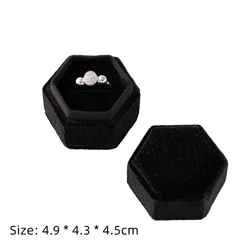 Écrin carré en velours pour boucles d'oreilles et bagues, organisateur de bijoux 11