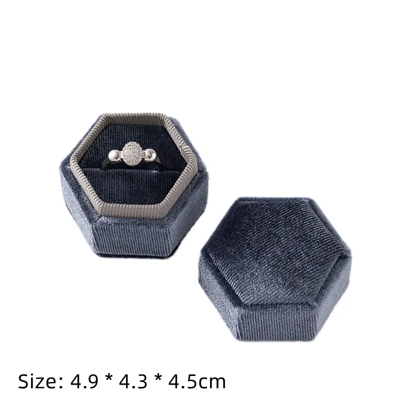 Écrin carré en velours pour boucles d'oreilles et bagues, organisateur de bijoux 10