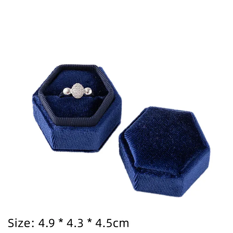 Écrin carré en velours pour boucles d'oreilles et bagues, organisateur de bijoux 12
