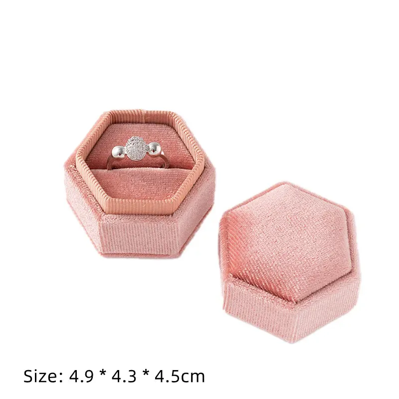 Écrin carré en velours pour boucles d'oreilles et bagues, organisateur de bijoux 15