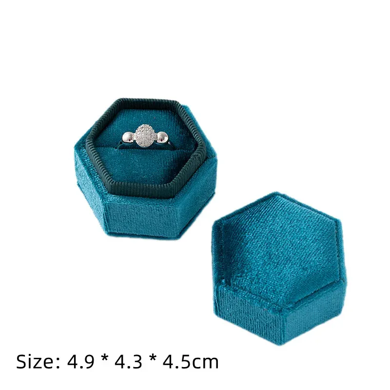 Écrin carré en velours pour boucles d'oreilles et bagues, organisateur de bijoux 7