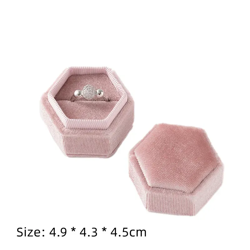 Écrin carré en velours pour boucles d'oreilles et bagues, organisateur de bijoux 9