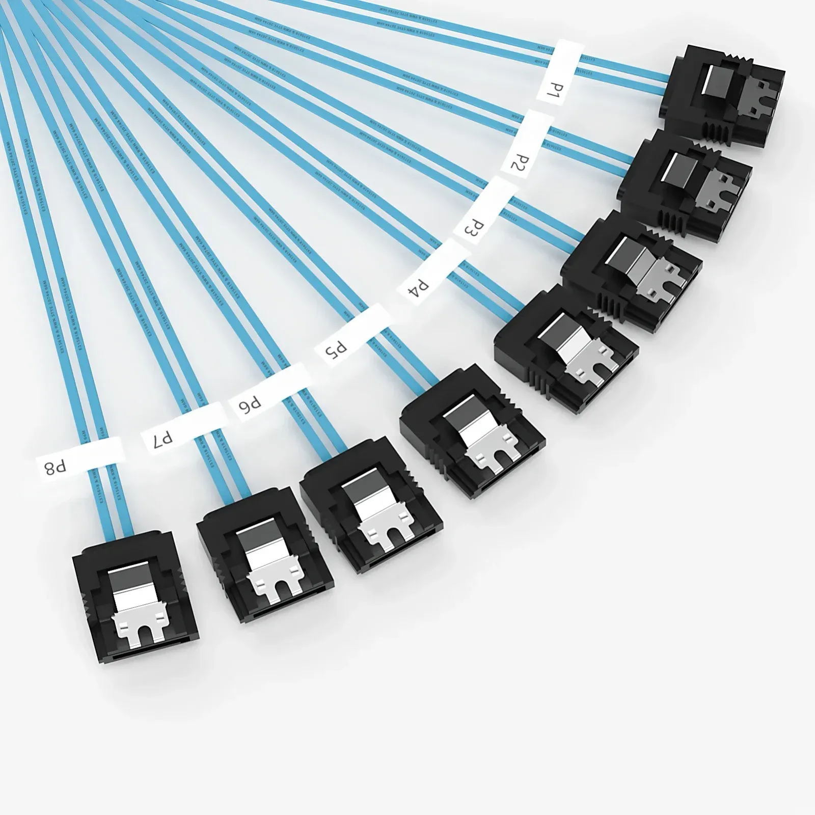 Détail des connecteurs du câble SATA