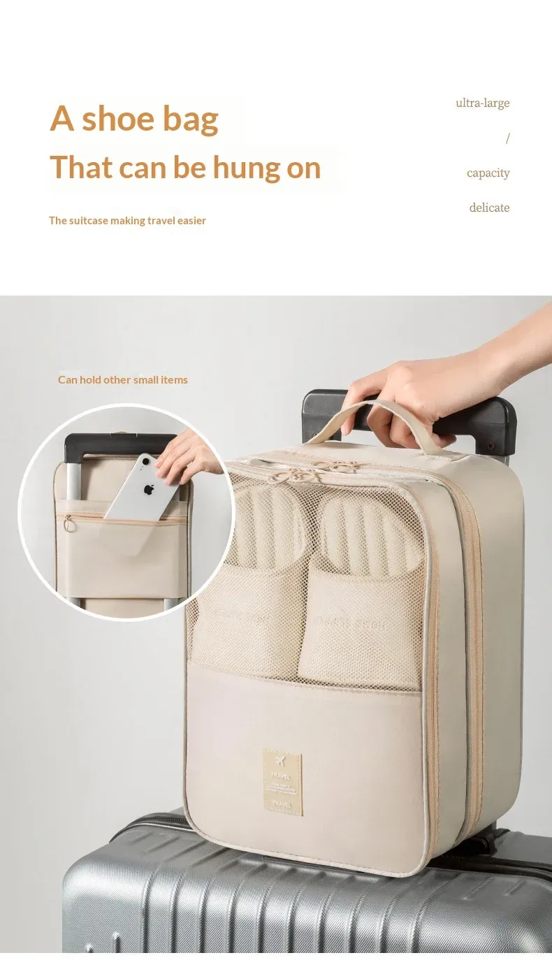 Sac d'organisation en situation de voyage