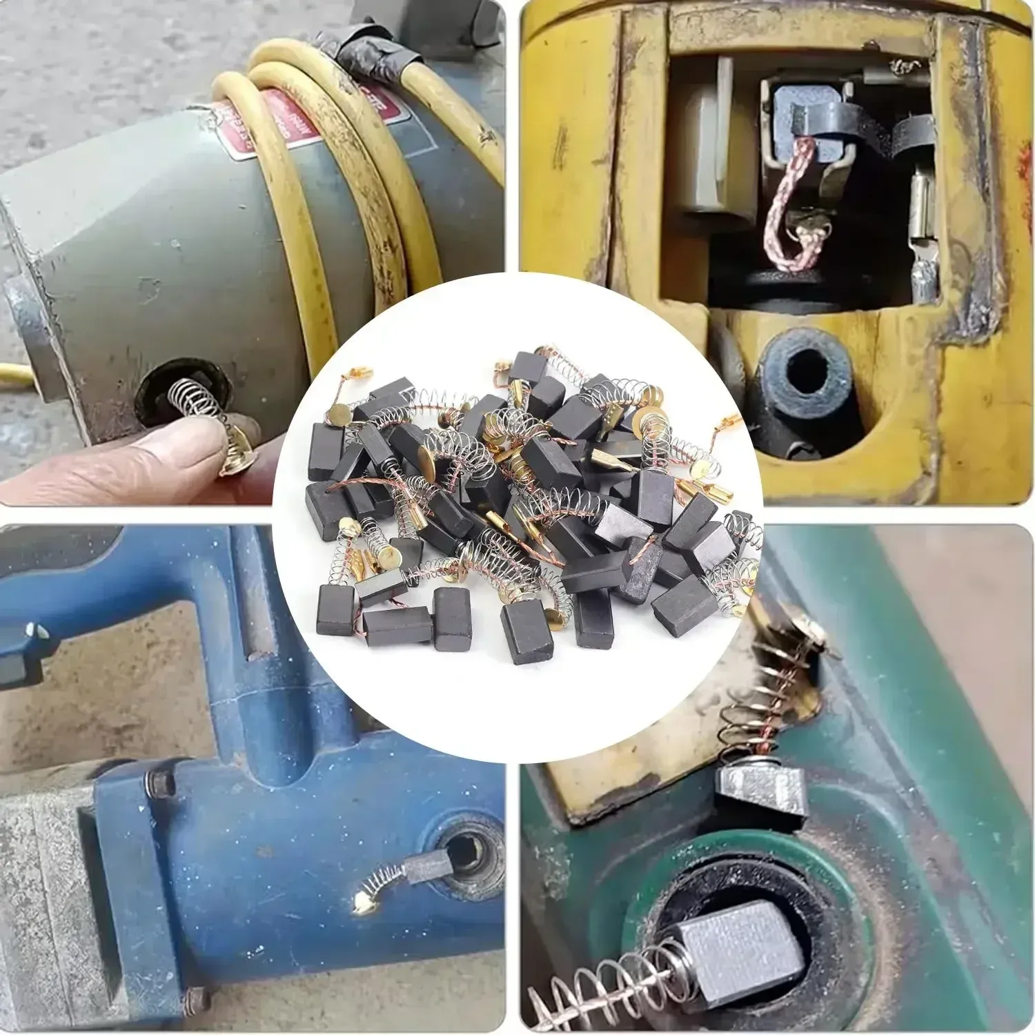 Kit de remplacement de balais de charbon, vue finale