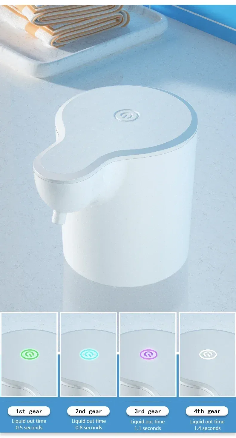 Distributeur de savon en situation d'utilisation