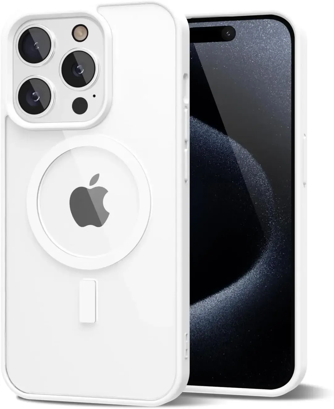 Coque hybride non jaunissante compatible MagSafe pour iPhone 16 Pro Max, 16 Pro, 16, 15 Plus, 15, 14, 13 Mini, 13, 12, 11, SE et 8 7