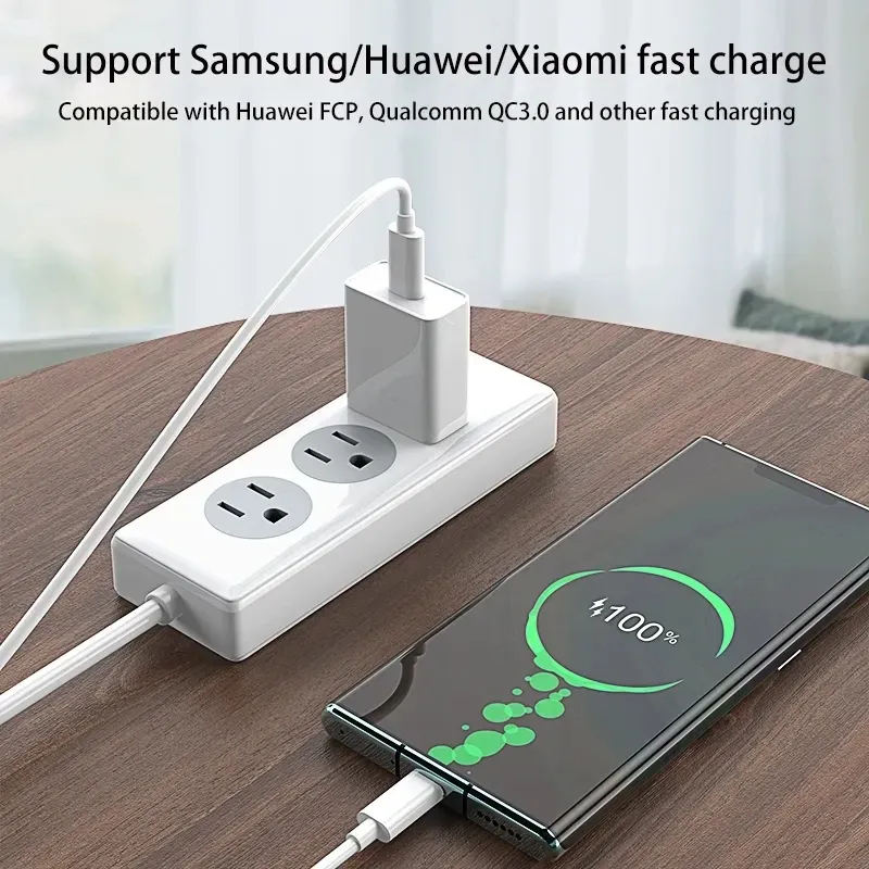 Câble USB-C vers USB-C Power Delivery 100 W pour iPhone 16 Plus, iPhone 15 Pro Max, Samsung, Huawei, Xiaomi, Realme, iQOO et POCO 5