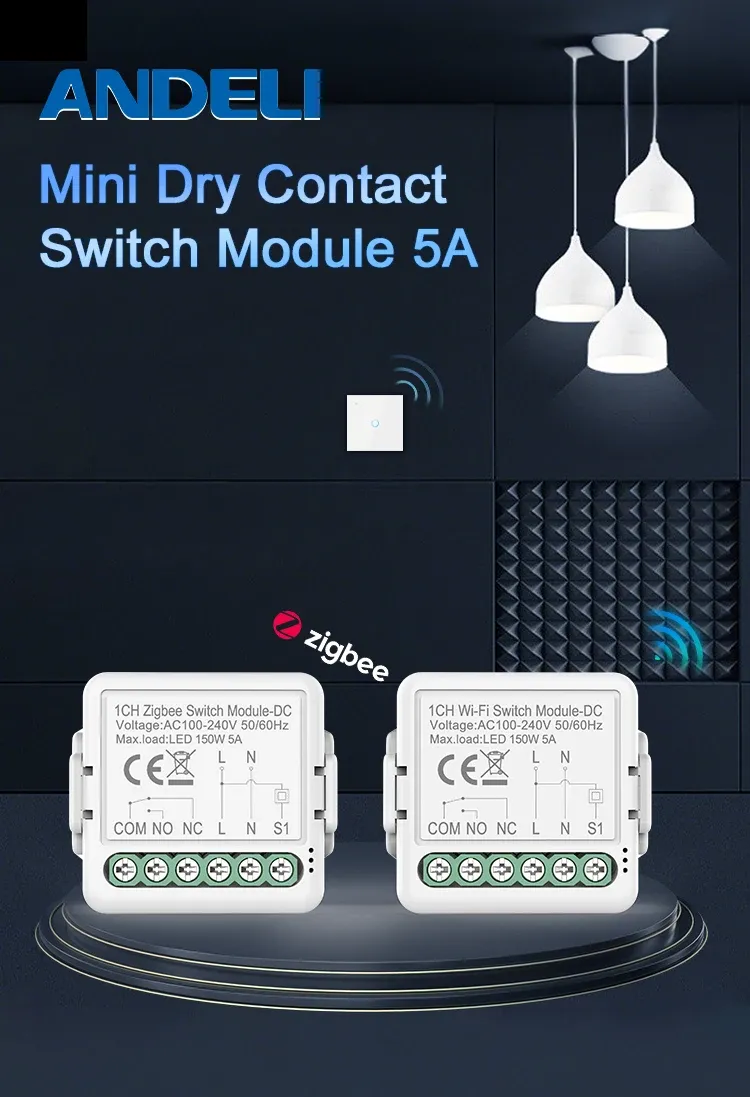 Module de commutation WiFi à contact sec intelligent