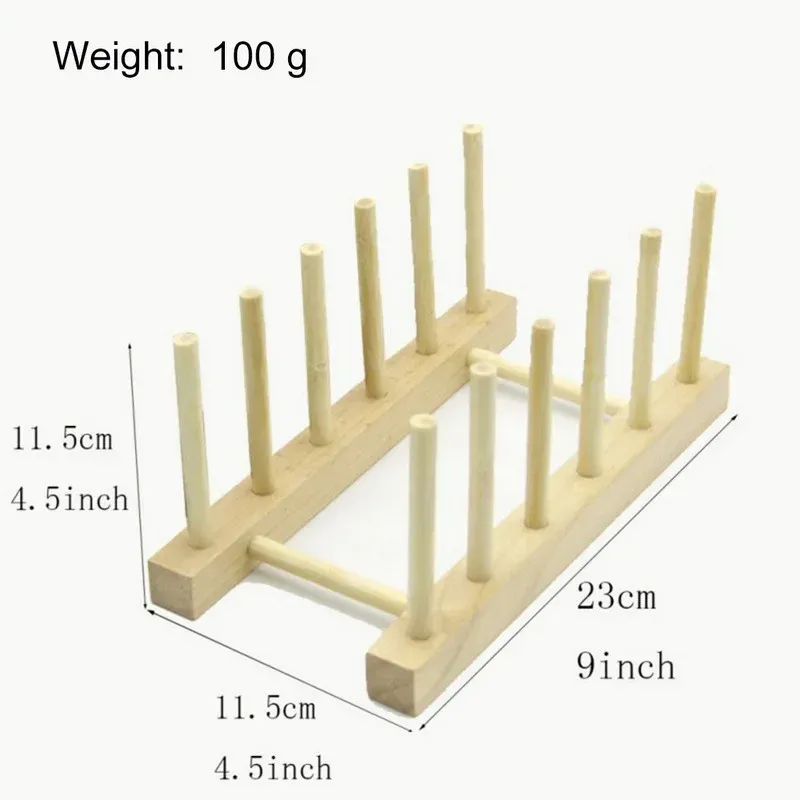 Égouttoir à vaisselle en bois, mise en situation