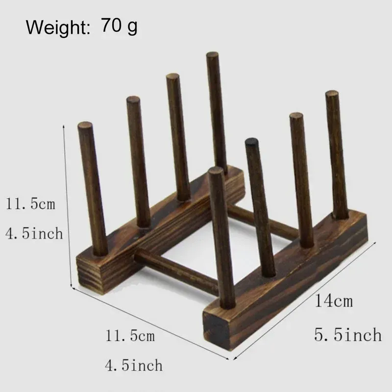 Égouttoir à vaisselle en bois, rangement de la vaisselle